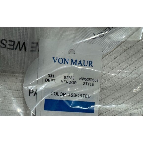 Nine West Big Floppy Sun Hat Ivory Cream Woven Summer Packable Women's One Size - Picture 5 of 5